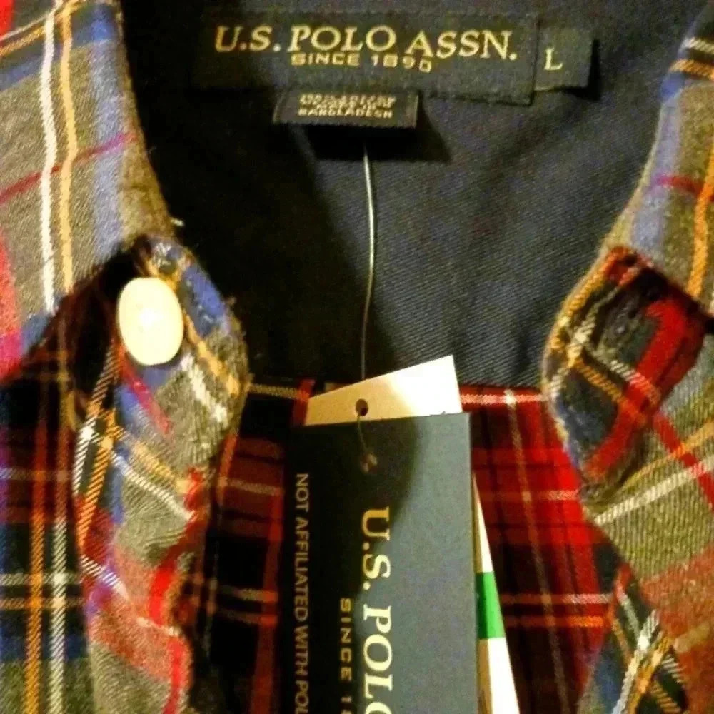 Polo Button Down Plaid - Picture 3 of 7